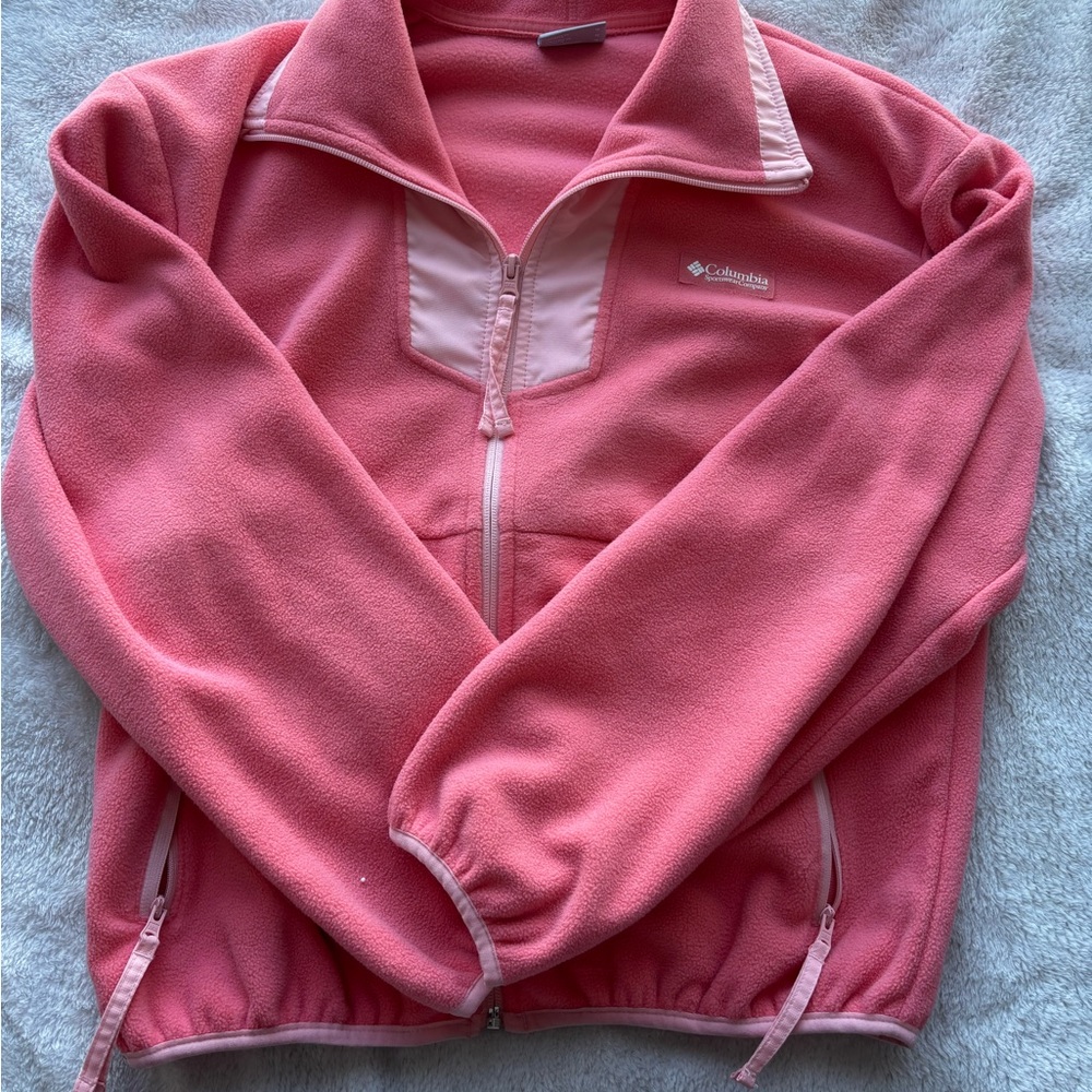 Columbia Coral Pink Fleece Pullover with Tag